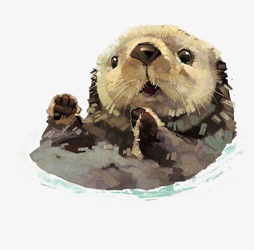 Cartoon Otter PNG, Clipart, Animal, Cartoon Clipart, Cute, Lovely, Otter  Free PNG Download
