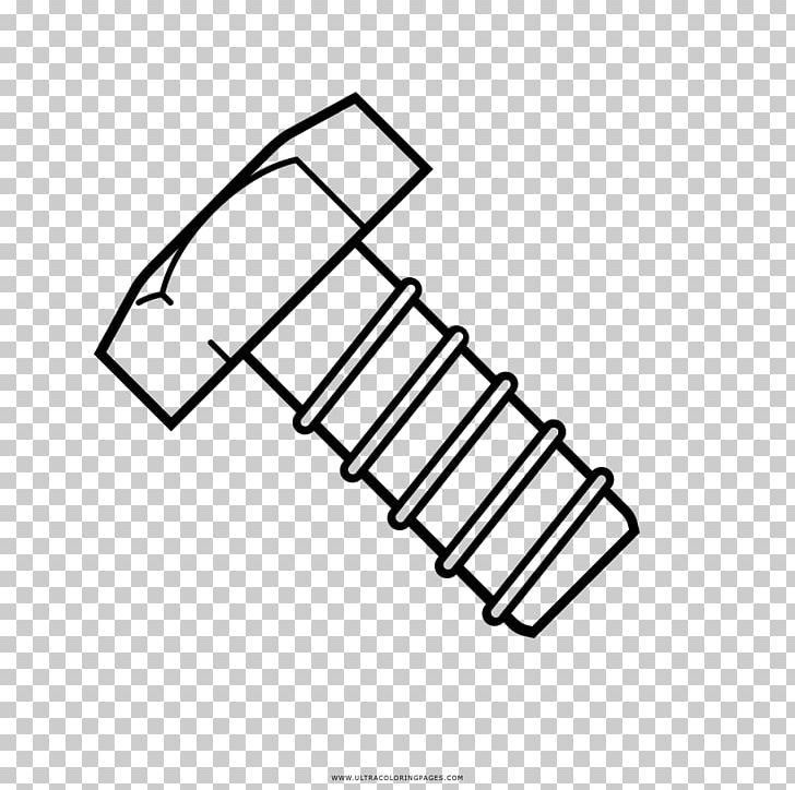 Drawing Screw Bolt Coloring Book Nut PNG, Clipart, Angle, Area, Augers, Black, Black And White Free PNG Download