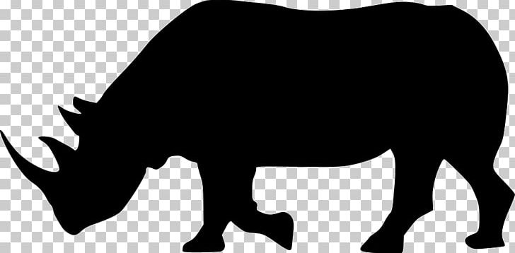 Cattle Wildlife Silhouette White PNG, Clipart, Animals, Black, Black And White, Black M, Cattle Free PNG Download