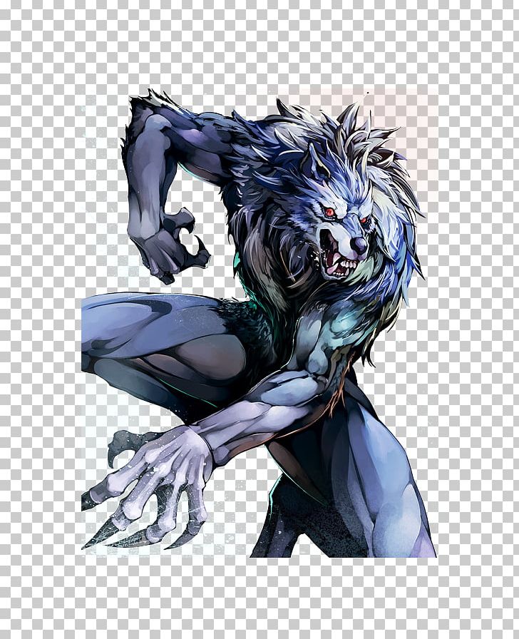 Werewolf Black hair Anime, werewolf, black Hair, fictional Character png |  PNGEgg