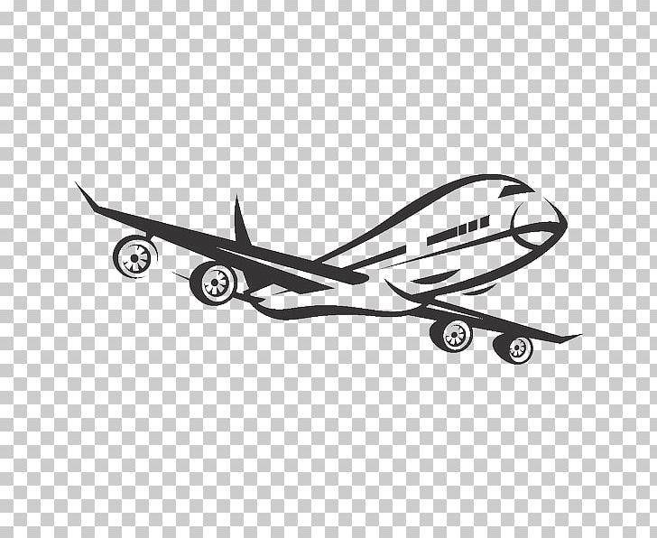 Airplane Aircraft Sticker PNG, Clipart, Aircraft, Airplane, Automotive Design, Aviation, Black And White Free PNG Download