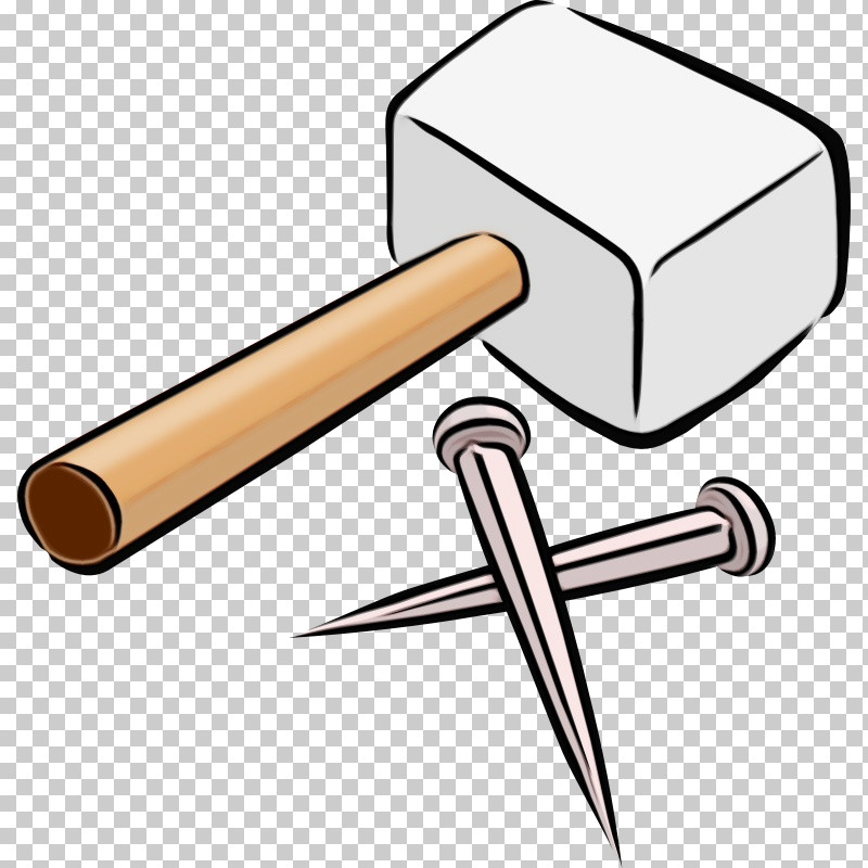 Mallet Hammer Cylinder PNG, Clipart, Cylinder, Hammer, Mallet, Paint, Watercolor Free PNG Download