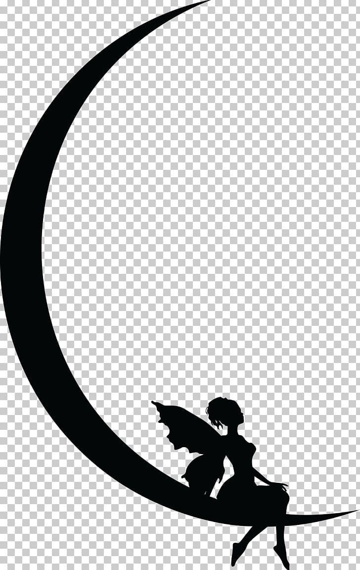 Moon Silhouette PNG, Clipart, Art, Artwork, Beak, Bird, Black Free PNG Download