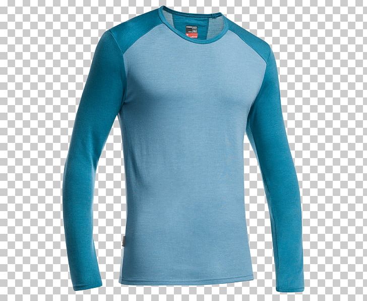 Long-sleeved T-shirt Clothing Icebreaker Merino PNG, Clipart, Active Shirt, Blue, Clothing, Clothing Accessories, Electric Blue Free PNG Download