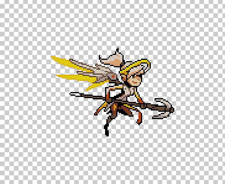 Overwatch Mercy Pixel Art Tracer PNG, Clipart, 8bit Color, Art, Cartoon, Characters Of Overwatch, Cold Weapon Free PNG Download