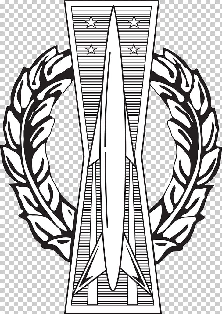 Missile Badge Badges Of The United States Air Force PNG, Clipart, Air Force, Fictional Character, Flower, Miscellaneous, Monochrome Free PNG Download