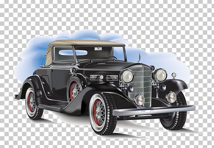 Vintage Car Illustrator PNG, Clipart, Antique Car, Automotive Design, Automotive Exterior, Brand, Car Free PNG Download