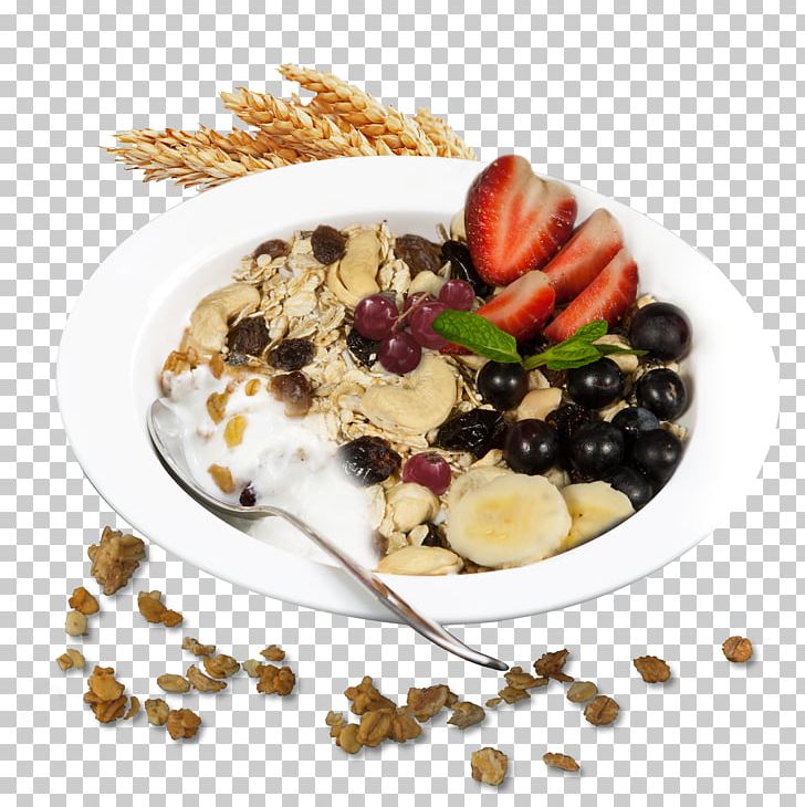Muesli Breakfast Cereal Vegetarian Cuisine Food PNG, Clipart, Breakfast, Breakfast Cereal, Cuisine, Dessert, Diet Free PNG Download