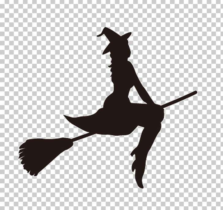 Witchcraft Room On The Broom Silhouette Witch Flying On Broom PNG, Clipart, Black And White, Broom, Cartoon, Cleaning, Fantasy Free PNG Download