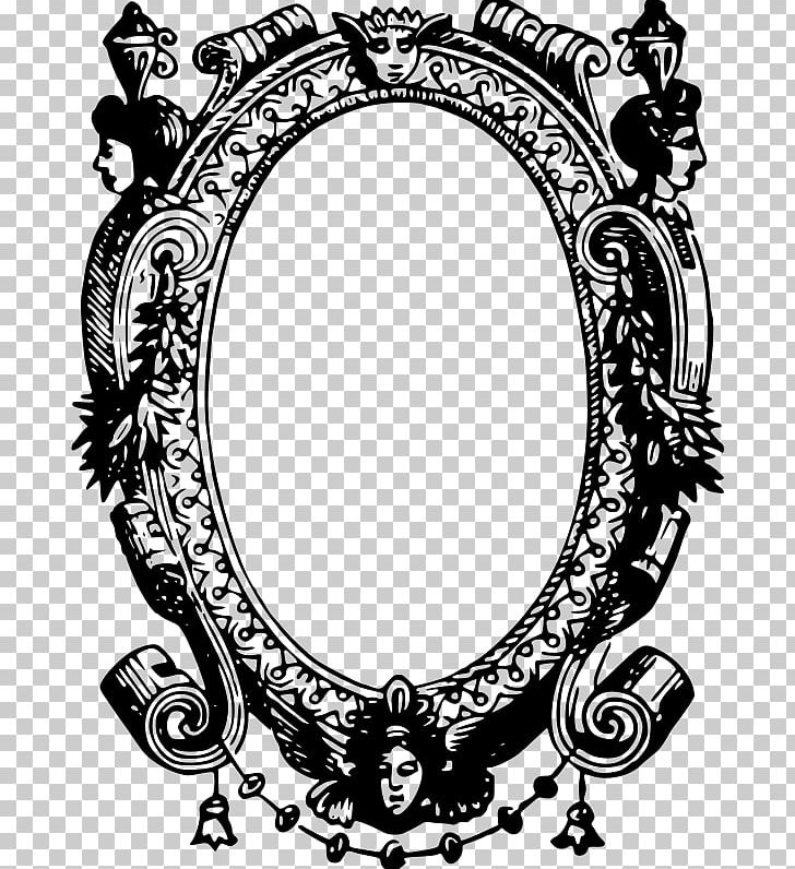 Frames Drawing Mirror PNG, Clipart, Black And White, Circle, Decorative Arts, Drawing, Framing Free PNG Download