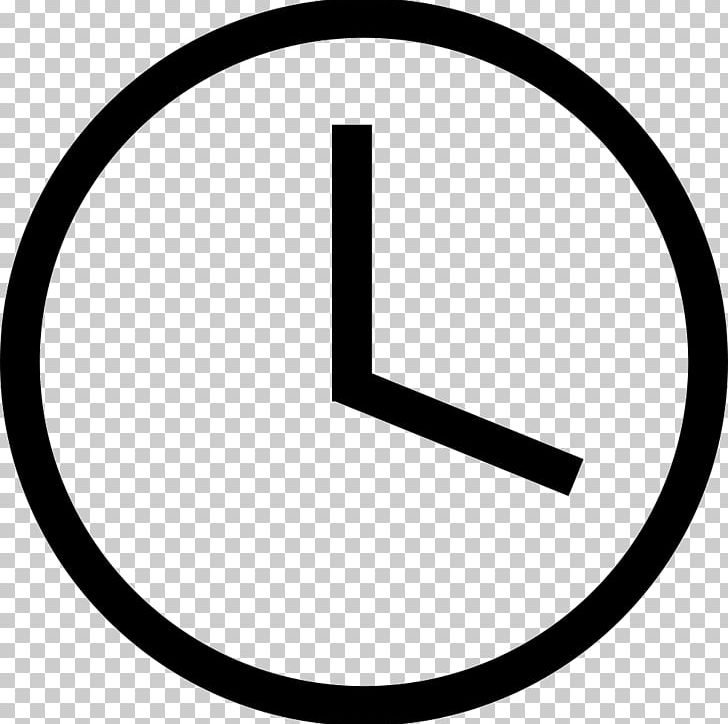 Clock Computer Icons Symbol PNG, Clipart, Alarm Clocks, Angle, Area, Black And White, Circle Free PNG Download