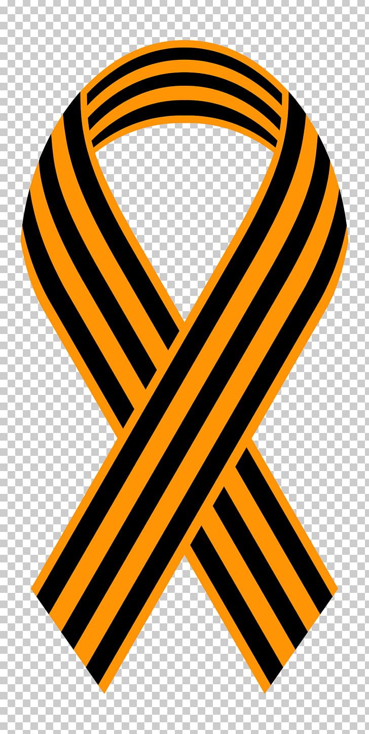 Ribbon Of Saint George 2014 Pro-Russian Unrest In Ukraine Yellow Ribbon PNG, Clipart, 2014 Prorussian Unrest In Ukraine, Angle, Awareness Ribbon, Brand, Line Free PNG Download