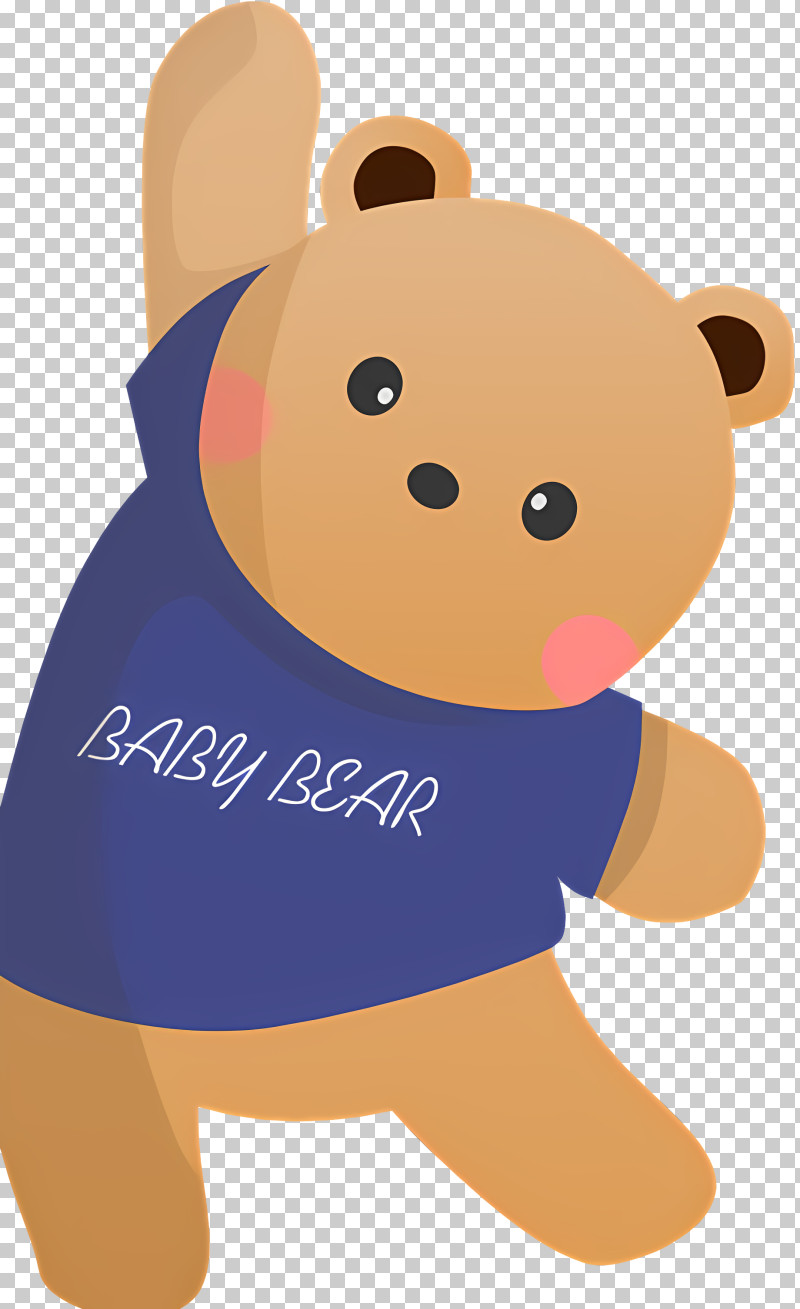 Baby Cartoon Bear Graphic Short Sleeve Comfy T-Shirt