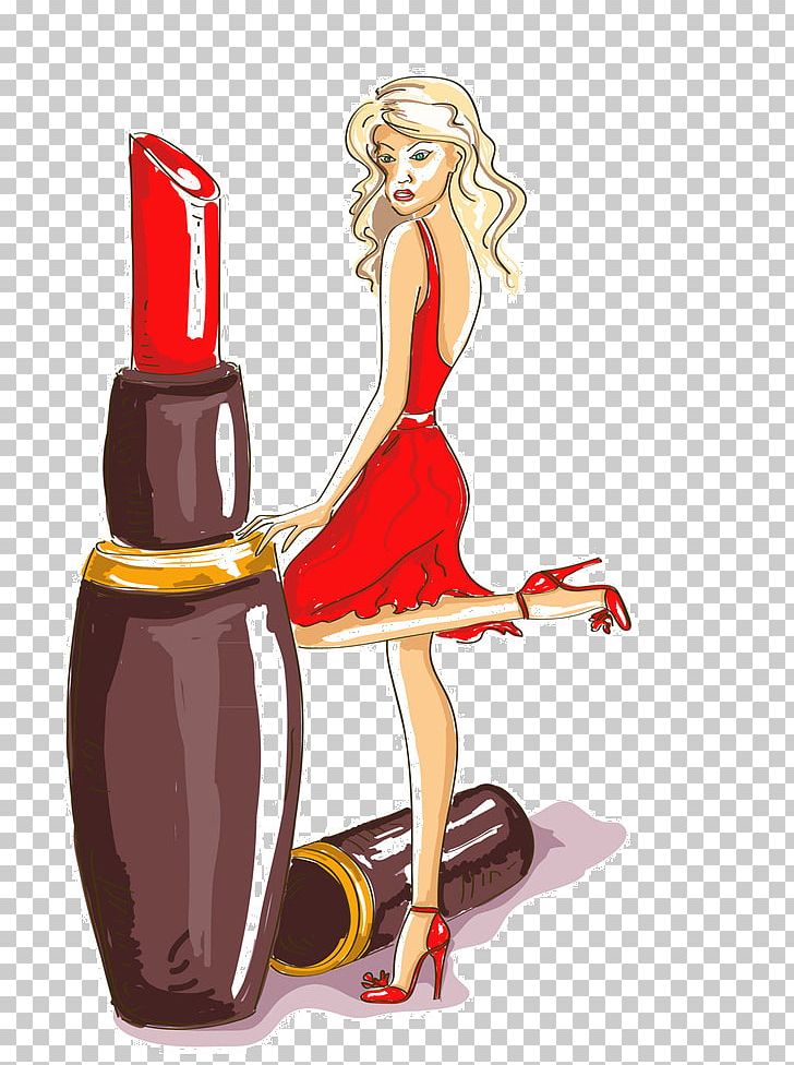 Fashion Illustration Lipstick Drawing PNG, Clipart, Art, Cartoon, Cosmetics, Drawing, Fashion Free PNG Download