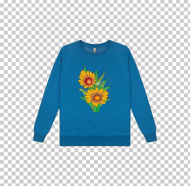 Long-sleeved T-shirt Long-sleeved T-shirt Sweater PNG, Clipart, Bluza, Clothing, Common Sunflower, Electric Blue, Fashion Free PNG Download