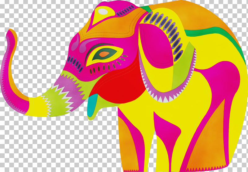 Indian Elephant PNG, Clipart, African Elephants, Elephant, Indian Elephant, Paint, Pink M Free PNG Download