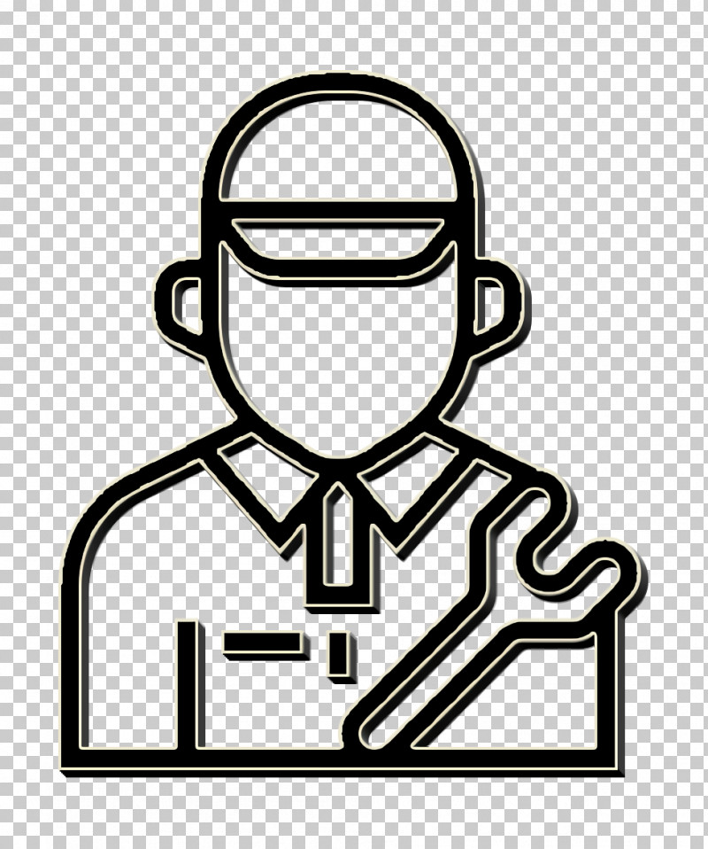 Jobs And Occupations Icon Mechanic Icon Repair Icon PNG, Clipart, Coloring Book, Football Fan Accessory, Jobs And Occupations Icon, Line, Line Art Free PNG Download