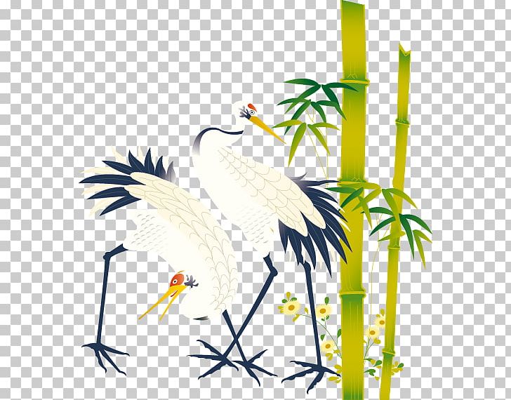 Japan Crane T-shirt Paper Zazzle PNG, Clipart, Art, Bamboo, Beak, Bird, Branch Free PNG Download
