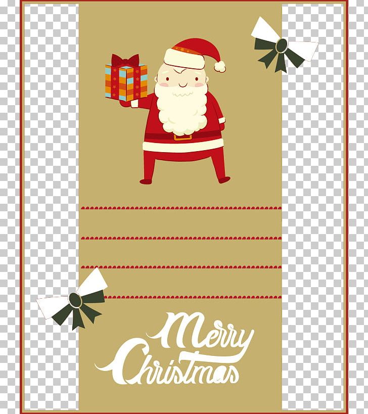 Santa Claus Christmas Greeting & Note Cards Poster Illustration PNG, Clipart, Banner, Cartoon, Christmas Decoration, Christmas Frame, Christmas Lights Free PNG Download