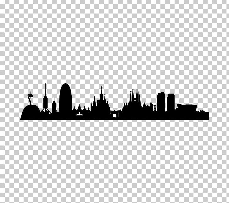Barcelona Skyline Silhouette Drawing PNG, Clipart, Animals, Barcelona, Barcelona Skyline, Black And White, City Free PNG Download