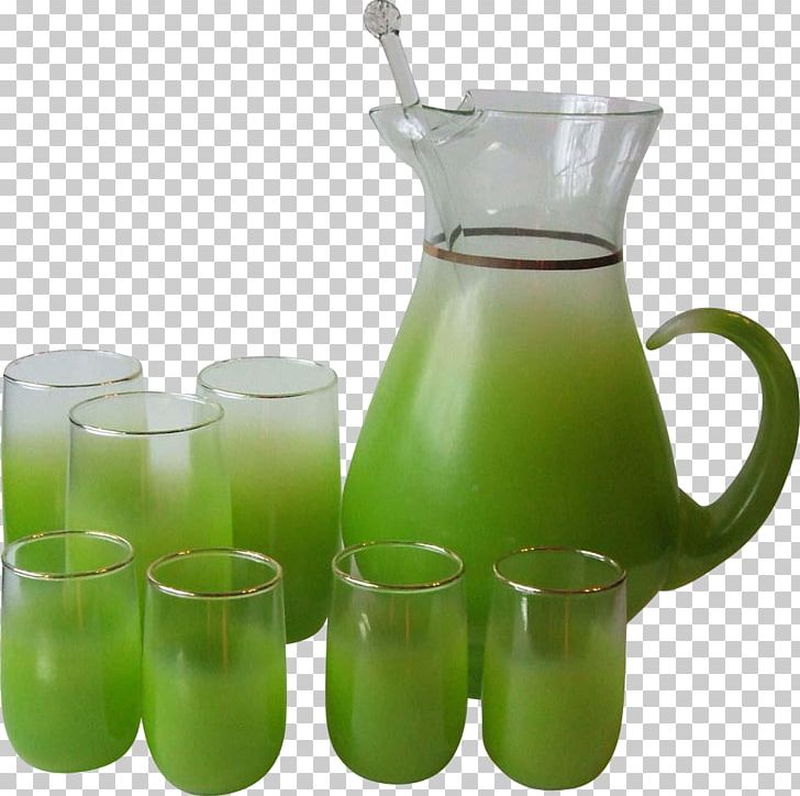 Pitcher With Green Juice 3D, Incl. pitcher & glass - Envato Elements