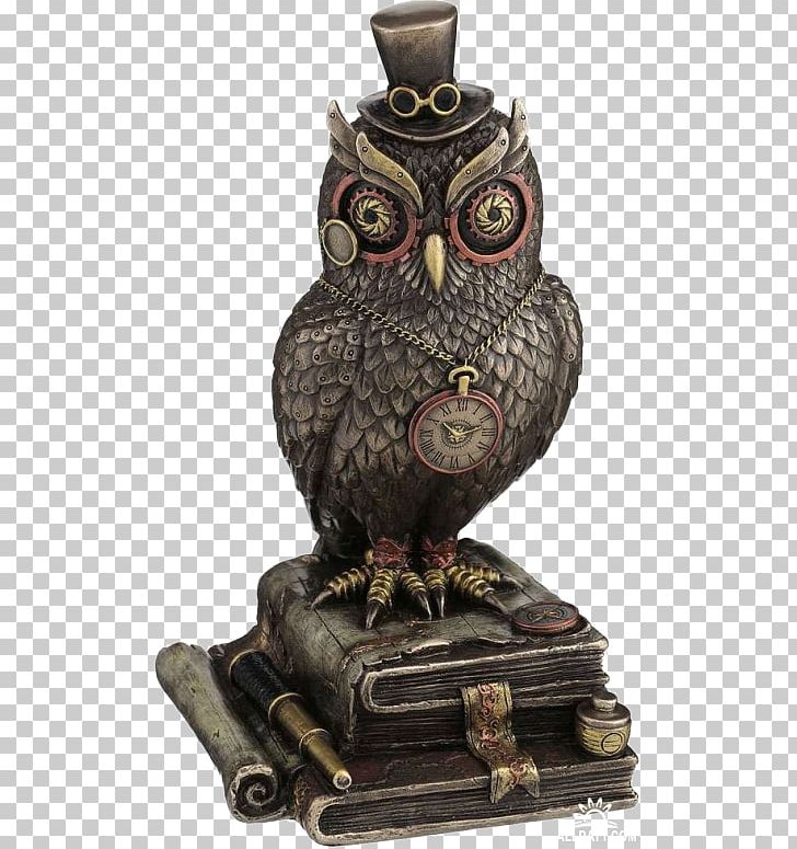 Owl Bronze Sculpture Steampunk Top Hat PNG, Clipart, Airship, Amazoncom, Animals, Artifact, Bird Of Prey Free PNG Download