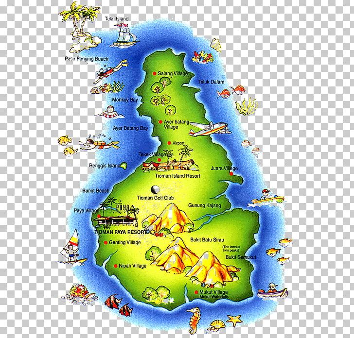 Tioman Island (Pulau Tioman) Paya Beach Spa & Dive Resort Amigo Dive Center Juara Tioman PNG, Clipart, Area, Hotel, Island, Jeju Island, Map Free PNG Download