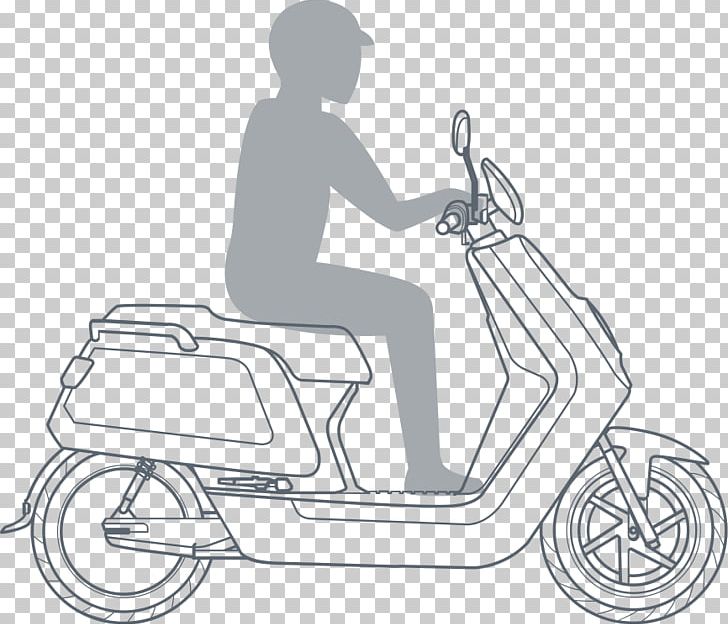 Electric Motorcycles And Scooters Electric Vehicle Motor Vehicle PNG, Clipart, Automotive Design, Bicycle, Bicycle Accessory, Bicycle Drivetrain Part, Black And White Free PNG Download