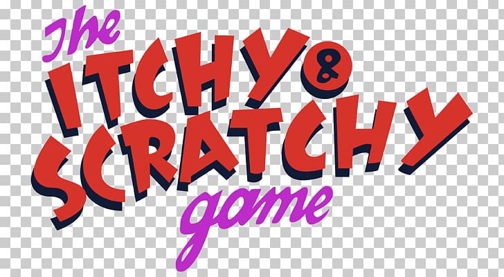 The Itchy & Scratchy Game Logo Brand Font PNG, Clipart, Area, Brand, Graphic Design, Itchy Scratchy Show, Itchy Scratchy The Movie Free PNG Download
