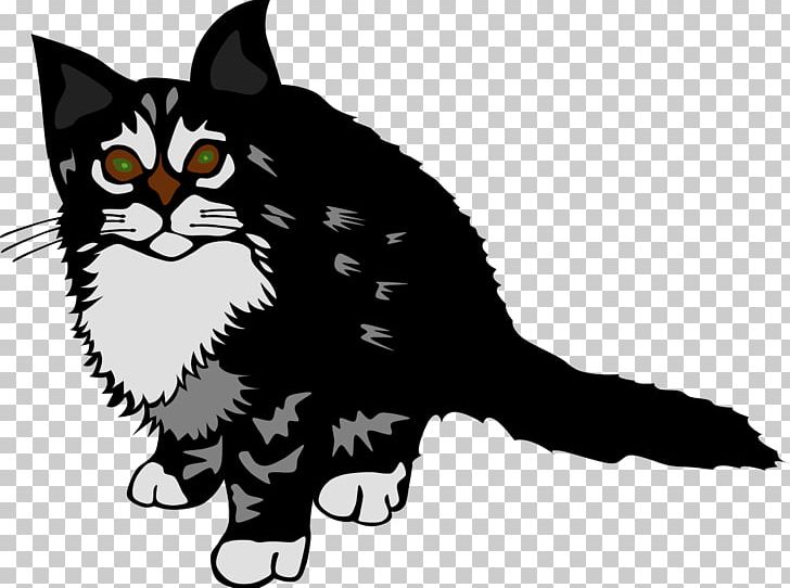 Kitten Cat PNG, Clipart, American Wirehair, Animals, Black, Carnivoran, Cartoon Free PNG Download