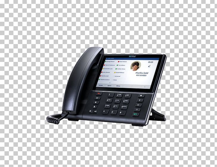 Mitel 6873 VoIP Phone Voice Over IP Session Initiation Protocol PNG, Clipart, Communication, Computer Monitor Accessory, Corded Phone, Electronics, Hardware Free PNG Download