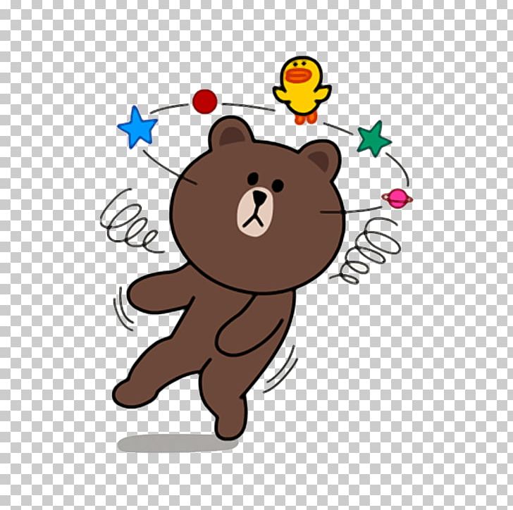 sticker line bear