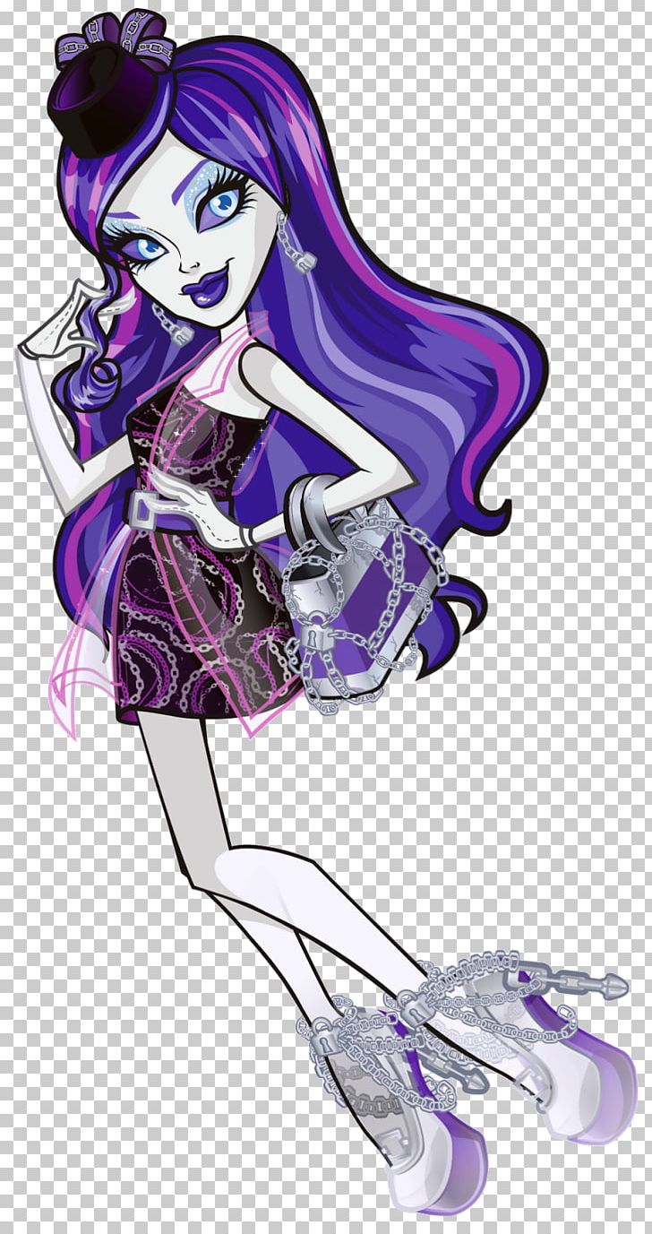 Monster High Spectra Vondergeist Daughter Of A Ghost Ghoul Doll PNG, Clipart, Bratz, Doll, Fashion Illustration, Fictional Character, Magenta Free PNG Download