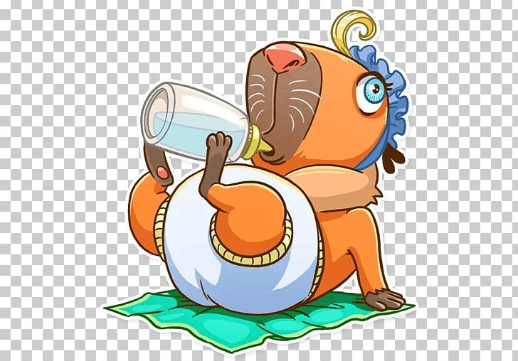Sticker Capybara Telegram VKontakte PNG, Clipart, Application Programming Interface, Artwork, Beak, Bird, Capybara Free PNG Download