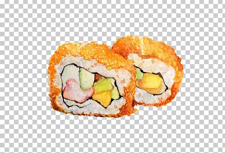 Sushi Gimbap Japanese Cuisine Makizushi Watercolor Painting PNG, Clipart, Asian Food, California Roll, Chinese Style, Chopsticks, Combination Free PNG Download