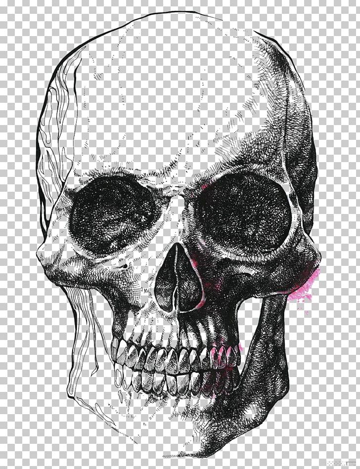 Human Skull Symbolism Drawing Skeleton Illustration PNG, Clipart, Background Black, Behance, Black, Black And White, Black Background Free PNG Download
