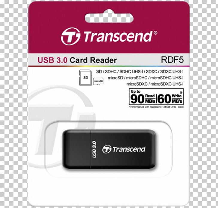 External Memory Card Reader USB 3.0 Transcend Transcend Information Memory Card Readers Secure Digital PNG, Clipart, Brand, Computer, Data Storage Device, Electronic Device, Electronics Accessory Free PNG Download