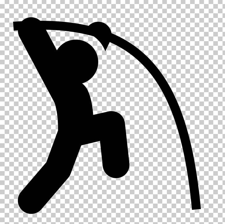 Pole Vault Sport Jumping Computer Icons PNG, Clipart, Area, Arm, Artwork, Black And White, Computer Icons Free PNG Download