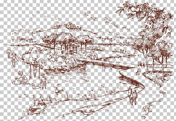 Drawing Park Sketch PNG, Clipart, Art, Artwork, Black And White, Branch, Drawing Free PNG Download