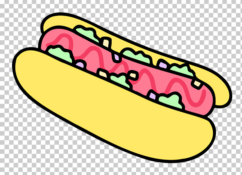 Hot Dog Yellow Line Meter Shoe PNG, Clipart, Geometry, Hot Dog, Line, Mathematics, Meter Free PNG Download