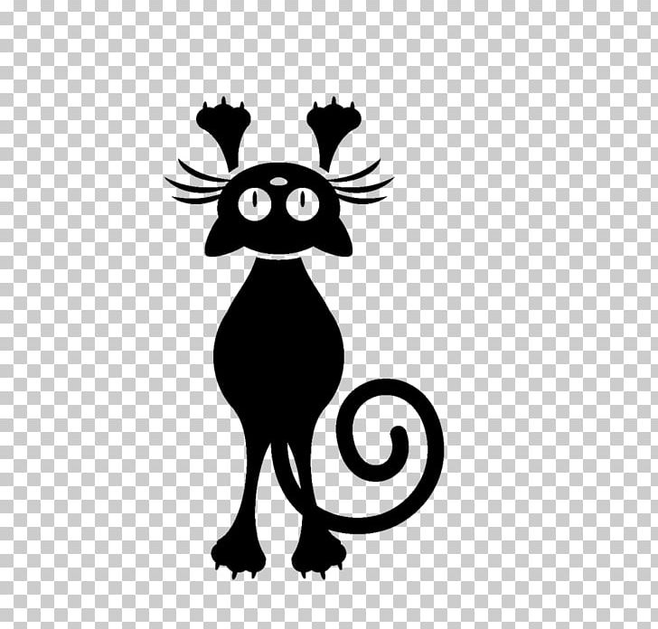 Feral Cat Black Cat Wall Decal T-shirt PNG, Clipart, Animals, Black And White, Carnivoran, Cat, Deer Free PNG Download