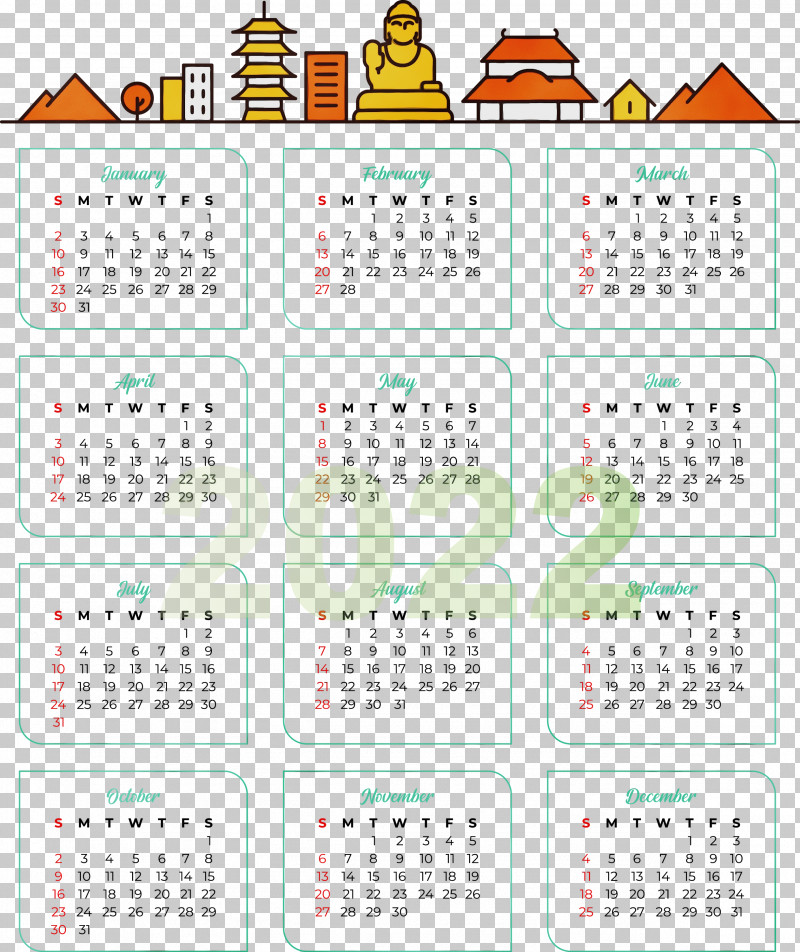 Calendar System Calendar Year 2022 PNG, Clipart, Calendar, Calendar System, Calendar Year, Month, Paint Free PNG Download