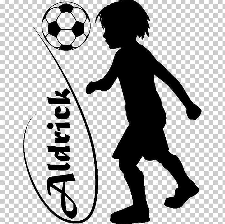 Football Sticker Wall Decal PNG, Clipart, Artwork, Ball, Black, Black And White, Boy Free PNG Download