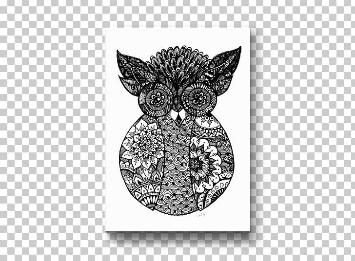 Poster Drawing IPhone 8 Plus Visual Arts PNG, Clipart, Bird, Bird Of Prey, Black And White, Cat, Cat Like Mammal Free PNG Download