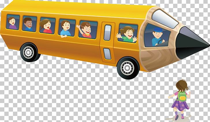 School Bus Pencil Cartoon PNG, Clipart, Back To School, Balloon Cartoon, Bus, Bus Vector, Car Free PNG Download