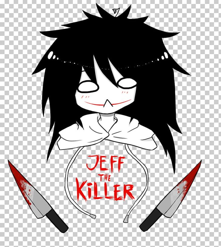 Jeff The Killer Slenderman Drawing Fan Art PNG, Clipart, Anime, Artwork, Black, Black Hair, Cartoon Free PNG Download
