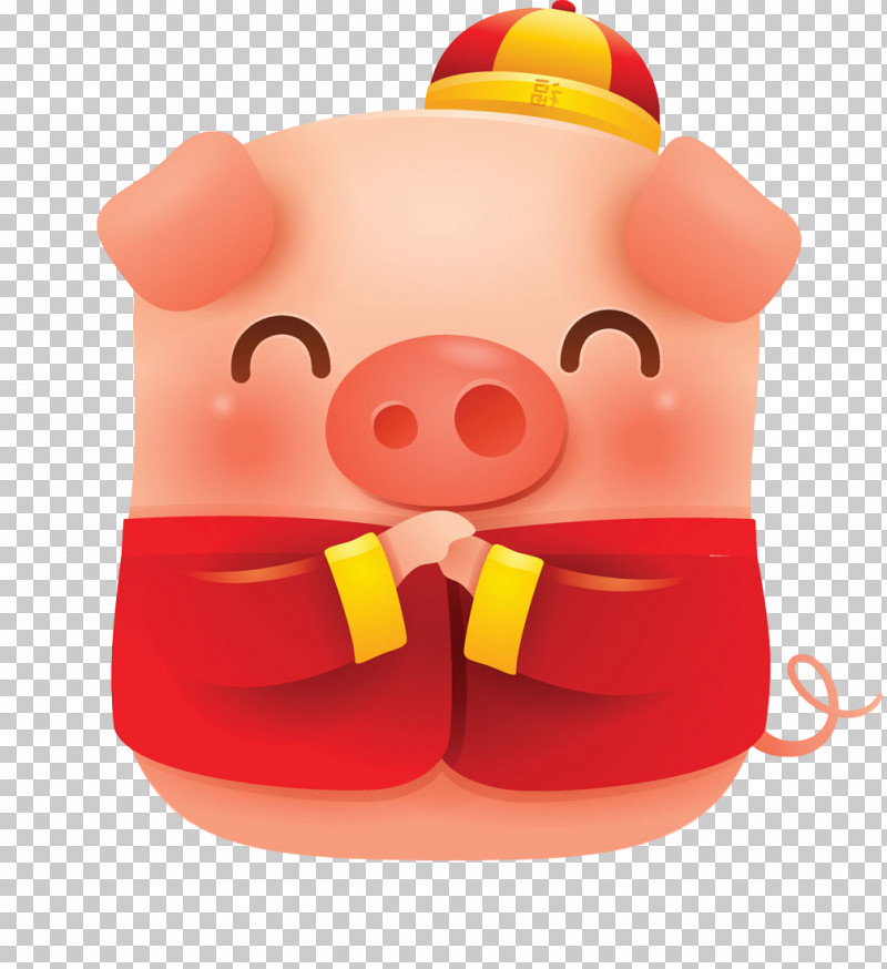 Cute Pig PNG, Clipart, Cartoon, Cute Pig, Smile, Snout, Suidae Free PNG Download