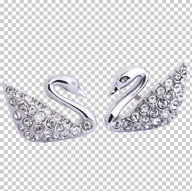 Earring Cygnini Swarovski AG Rhinestone Diamond PNG, Clipart, Animals, Body Jewelry, Bracelet, Cygnini, Designer Free PNG Download