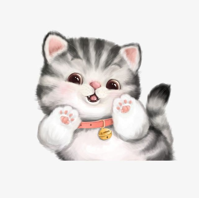 Hand Painted Cute Cat PNG, Clipart, Cat, Cat Clipart, Cats, Cats Paw, Cute Clipart Free PNG Download