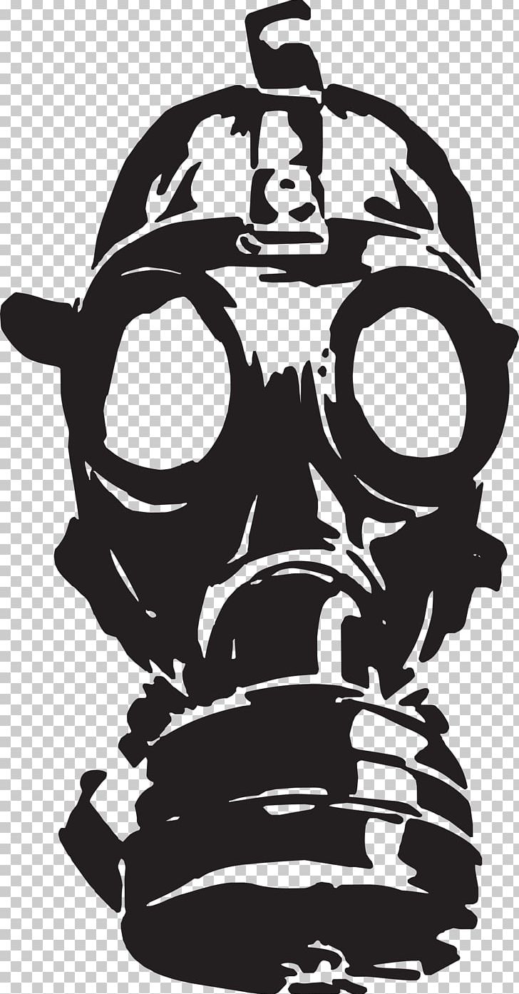 Wall Decal Bumper Sticker Gas Mask PNG, Clipart, Art, Black And White, Bone, Bumper Sticker, Decal Free PNG Download